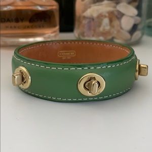 Leather Coach Bracelet